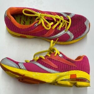 Newton Sneakers Womens Size 7 Pink Yellow Distance Universal Running Shoes